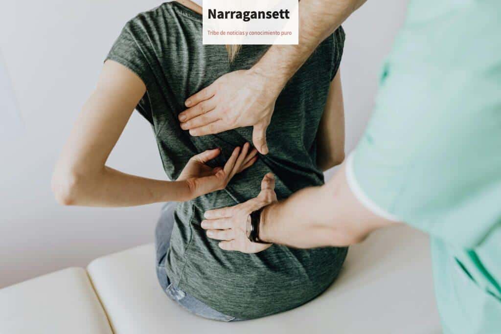 Doctor Examines Woman's back