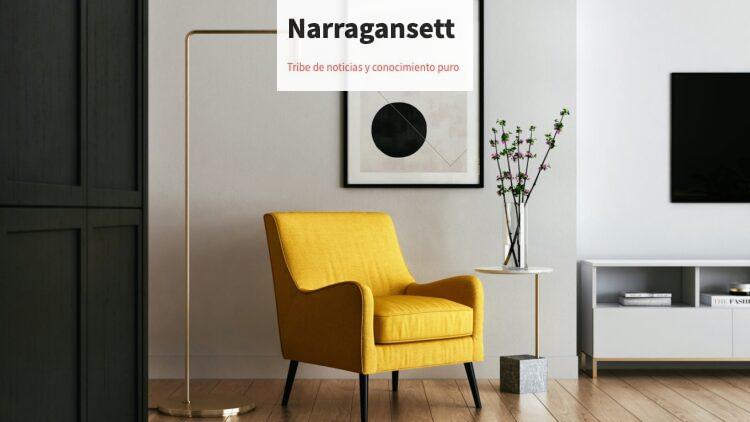 brown wooden framed yellow padded chair