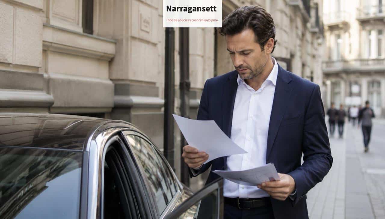 Persona analizando opciones de financiacion con su vehiculo